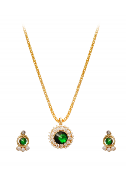 Best Trust Fashion 18K Gold Plated Kite Diamond Shape Design Necklace With Crystal Stones, TB08